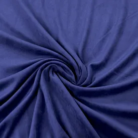 Bright Blue Cotton Velour Fabric