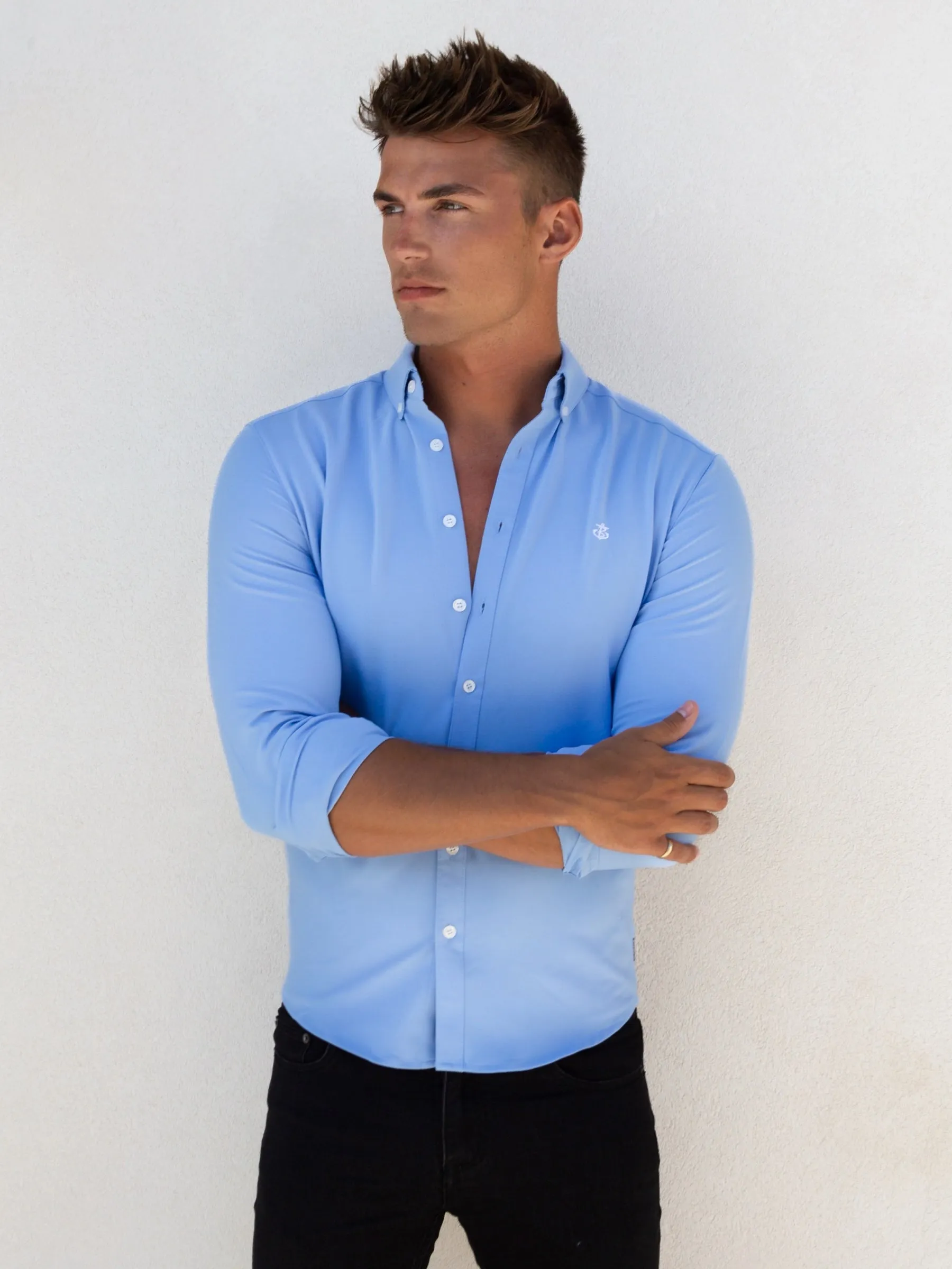 Canberra Long Sleeve Shirt - Light Blue