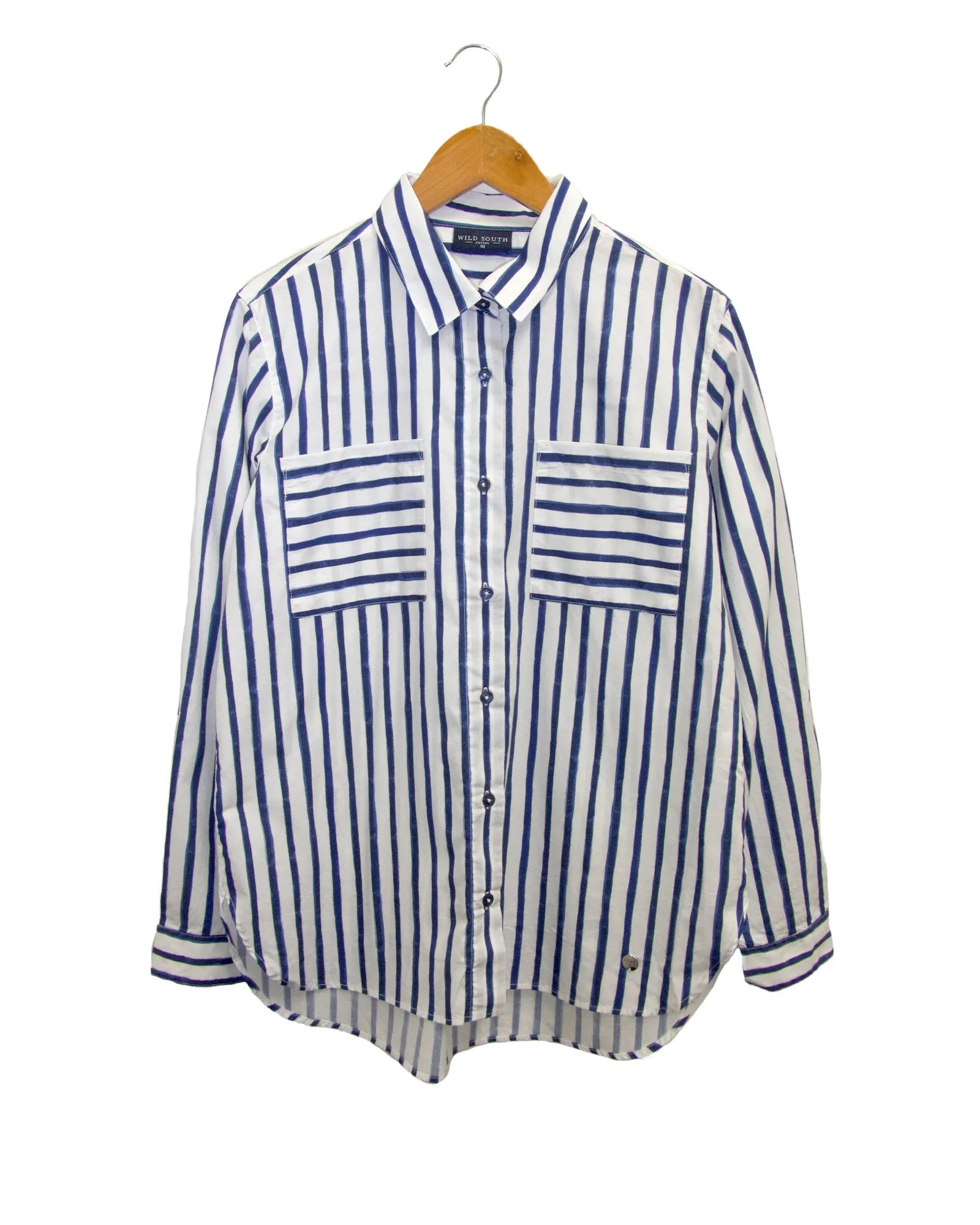 COTTON PKT STRIPE SHIRT