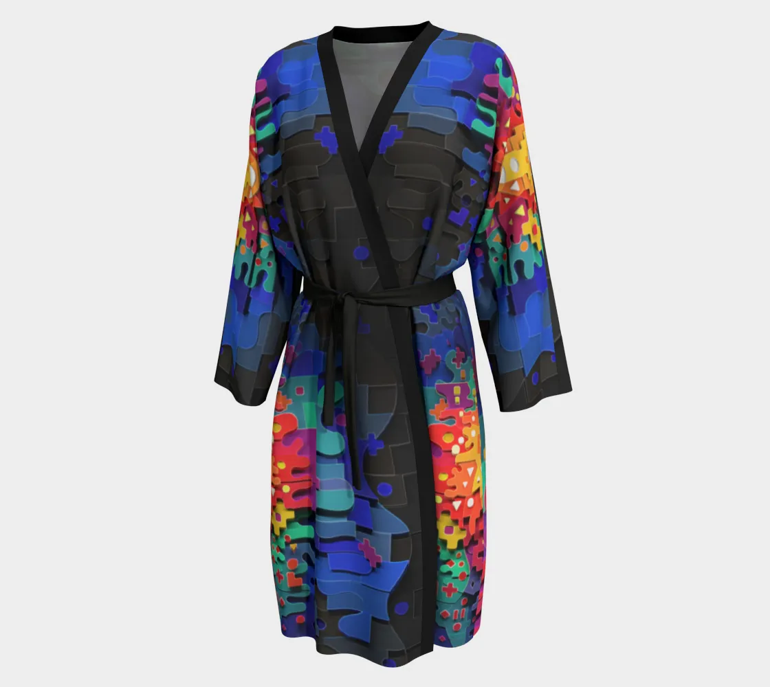 DEEP BAND PEIGNOIR KIMONO | TAS