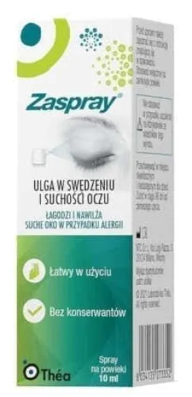 Eyelid spray, Zaspray, dry eye or allergies