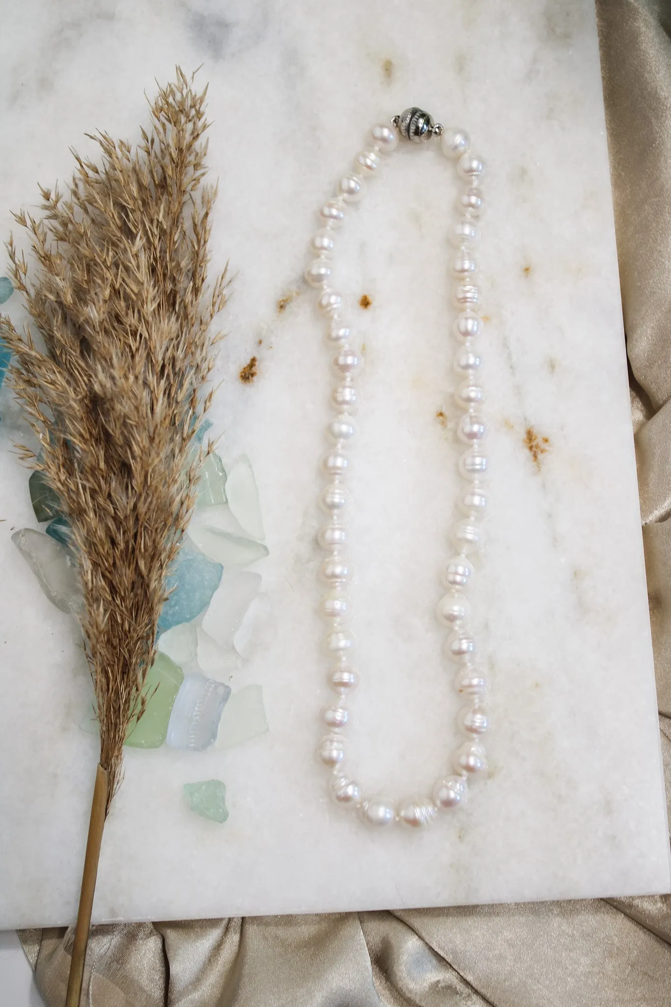Freshwater Pearls Magnet Necklace- (2 styles)