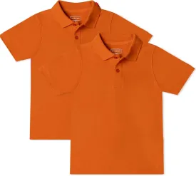 INGEAR Girls Short Sleeve Polo Shirt 2PK - School Uniform & Casual Wear
