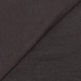 Jersey polyester fin flammé marron