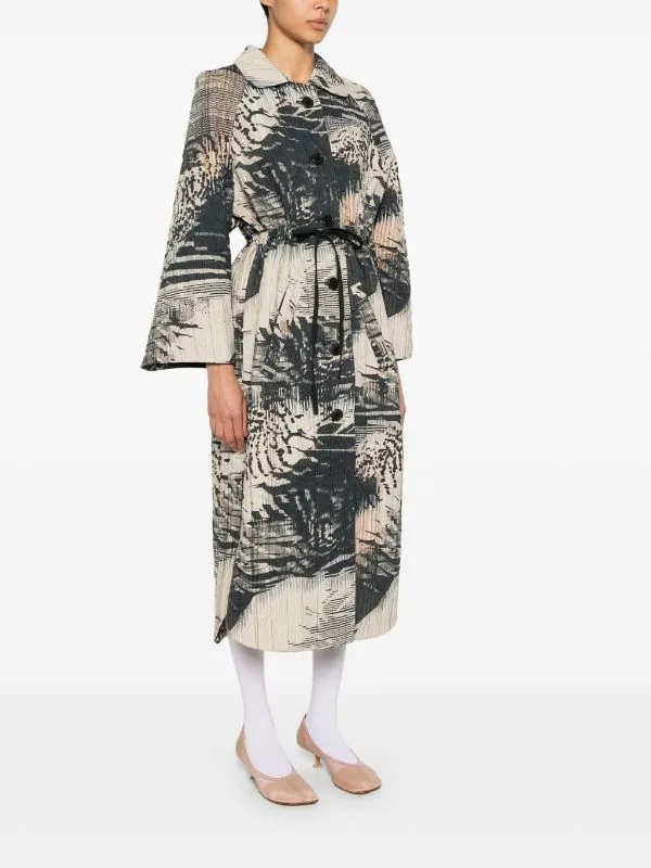 Long Bind Jacket - Beige Shadow Wing