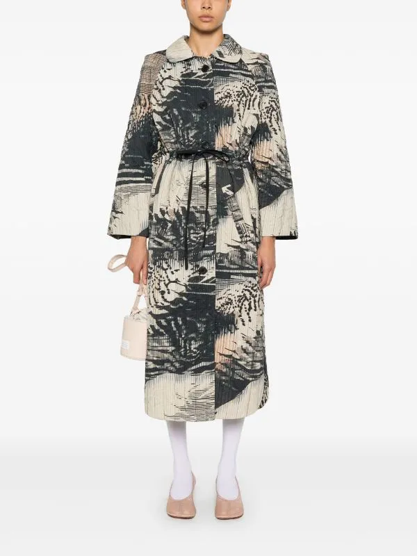 Long Bind Jacket - Beige Shadow Wing