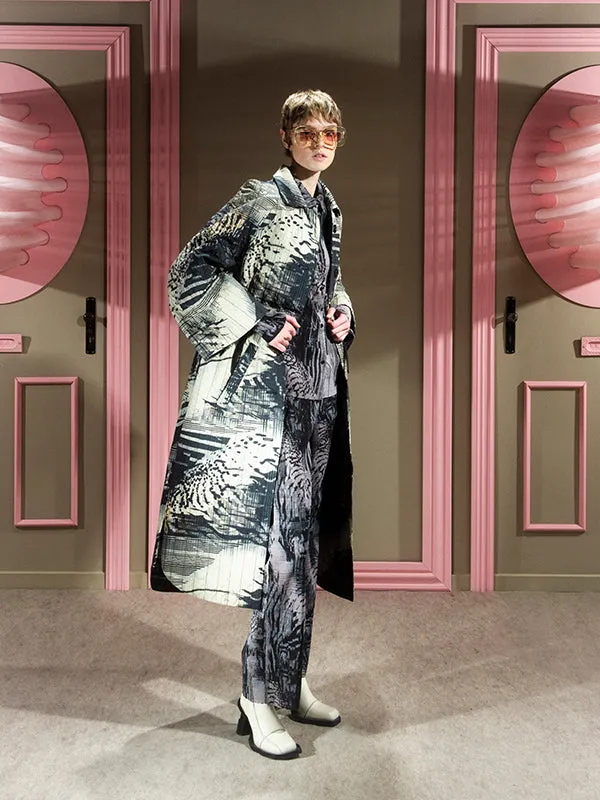 Long Bind Jacket - Beige Shadow Wing