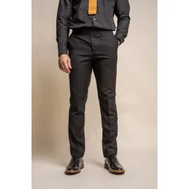 Marco - Men's Classic Black Trousers