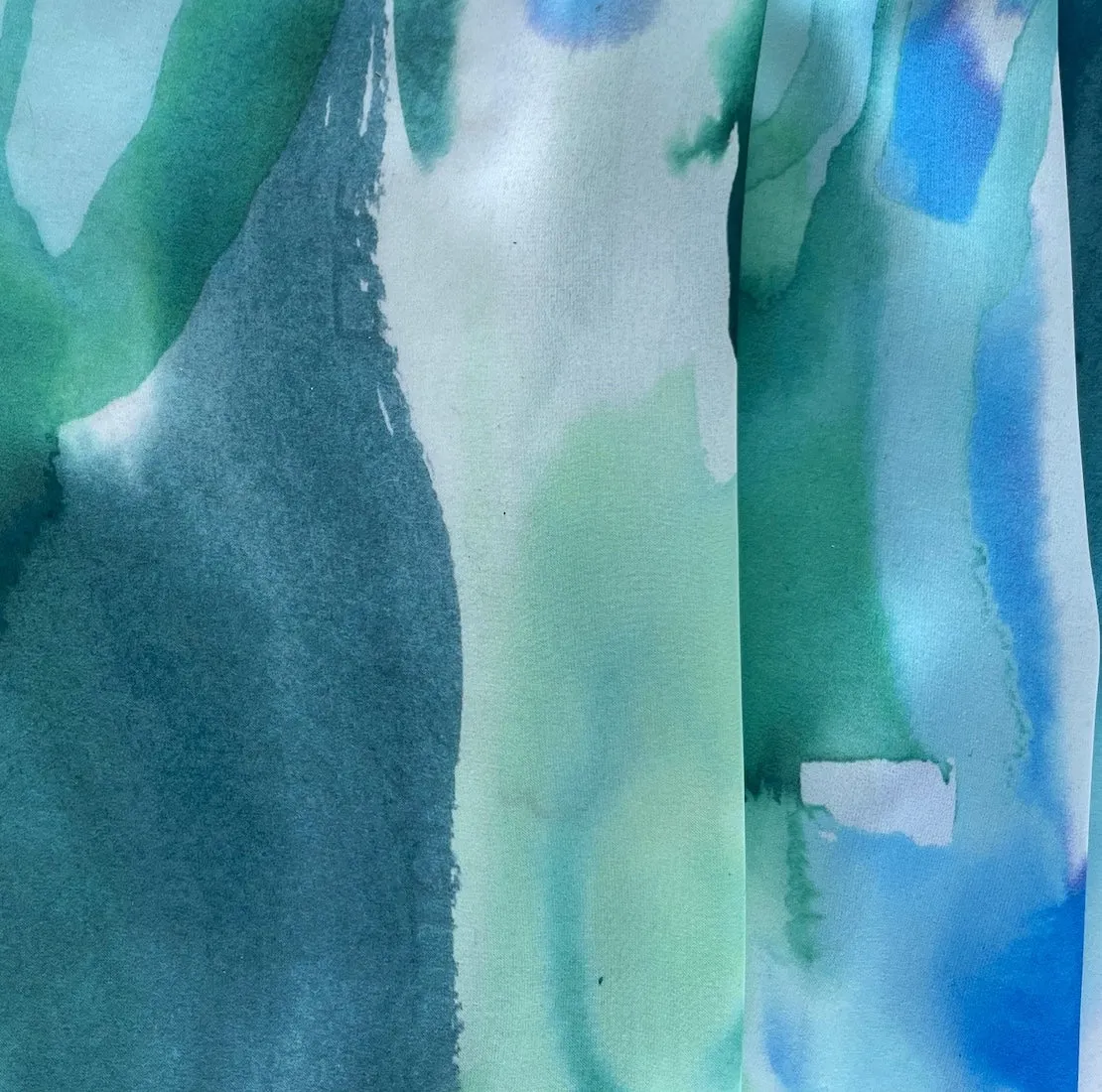 Monet's Pond Polyester Charmeuse