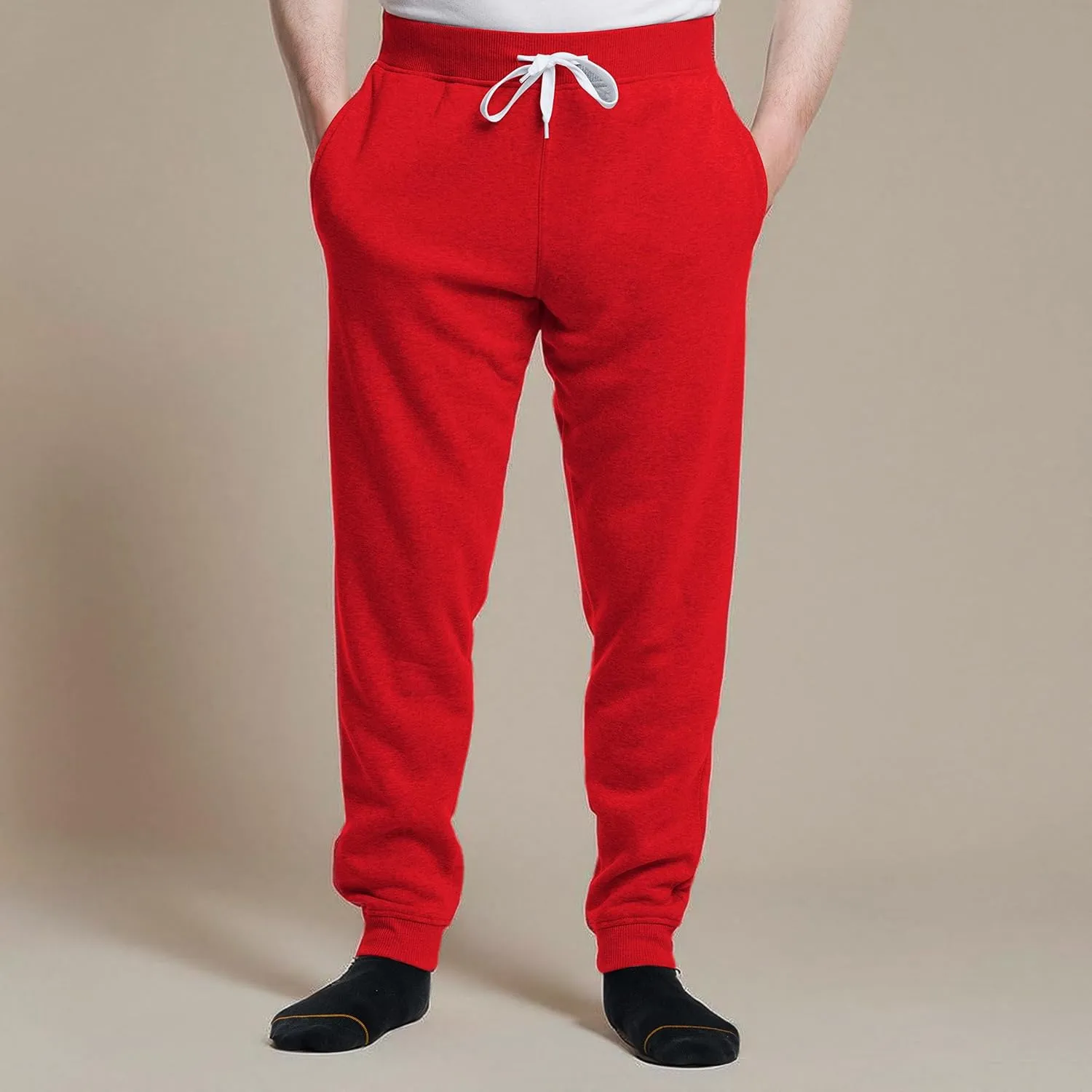 Premium Wear Mens Jogger Sweatpants - Lightweight, Super Soft, 100% Polyester | Elastic Drawstring, Deep Pockets, Tag-Free
