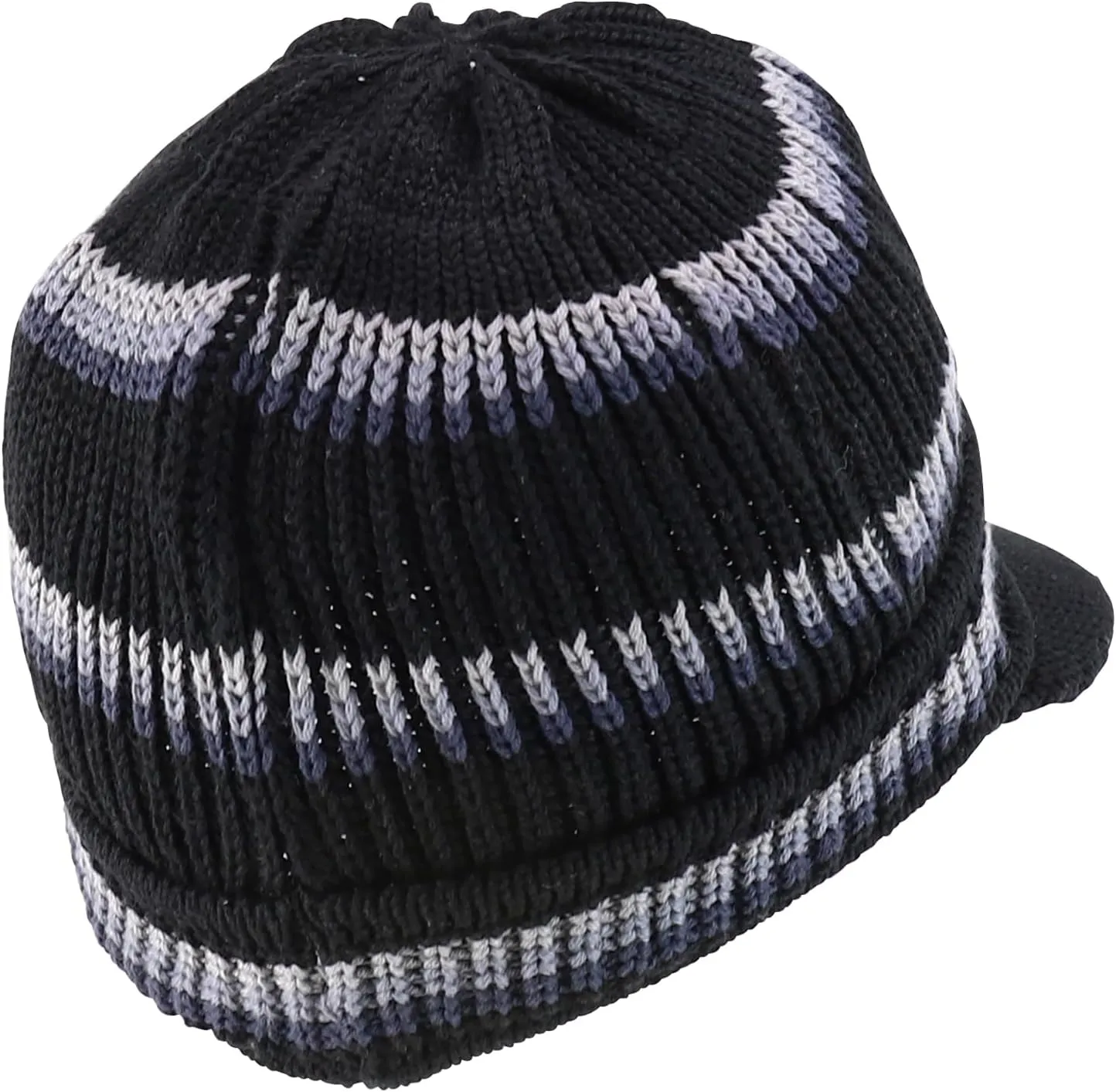Rasta Cotton Rib Knitted Beanie Visor
