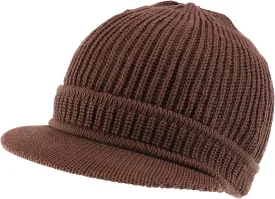 Rasta Cotton Rib Knitted Beanie Visor