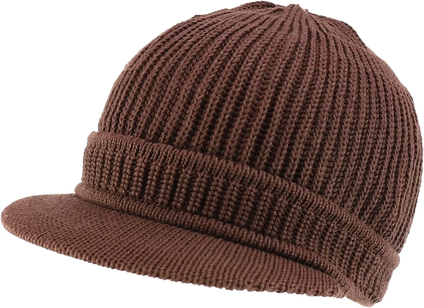 Rasta Cotton Rib Knitted Beanie Visor