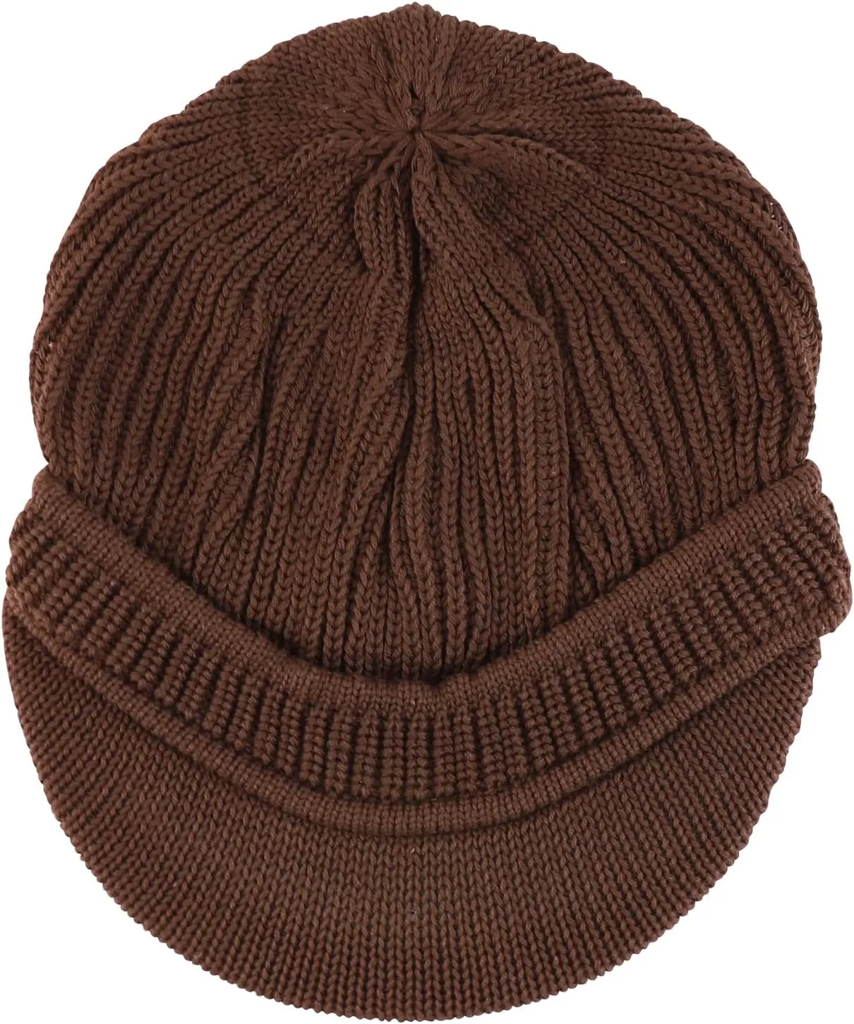Rasta Cotton Rib Knitted Beanie Visor