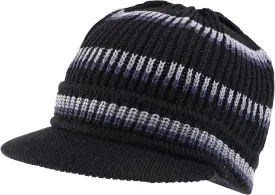Rasta Cotton Rib Knitted Beanie Visor