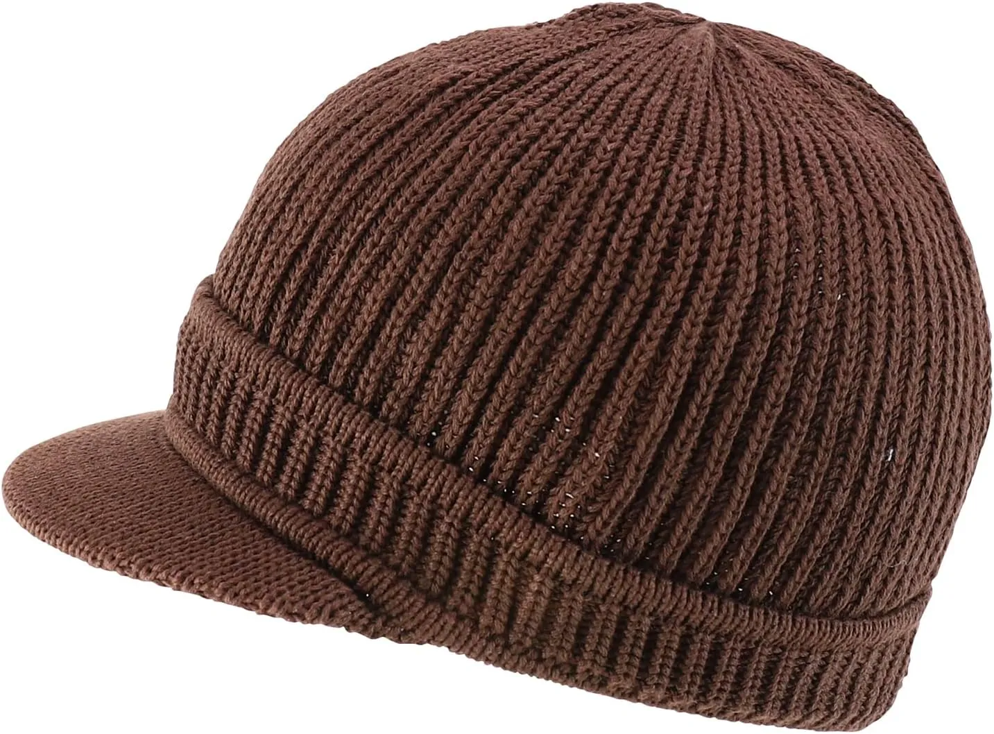 Rasta Cotton Rib Knitted Beanie Visor