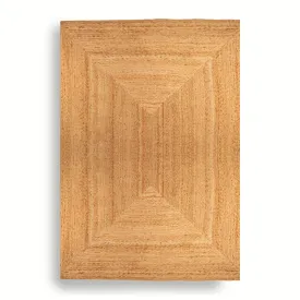 Sedona Handwoven Jute Beige Rug, 6'x9'