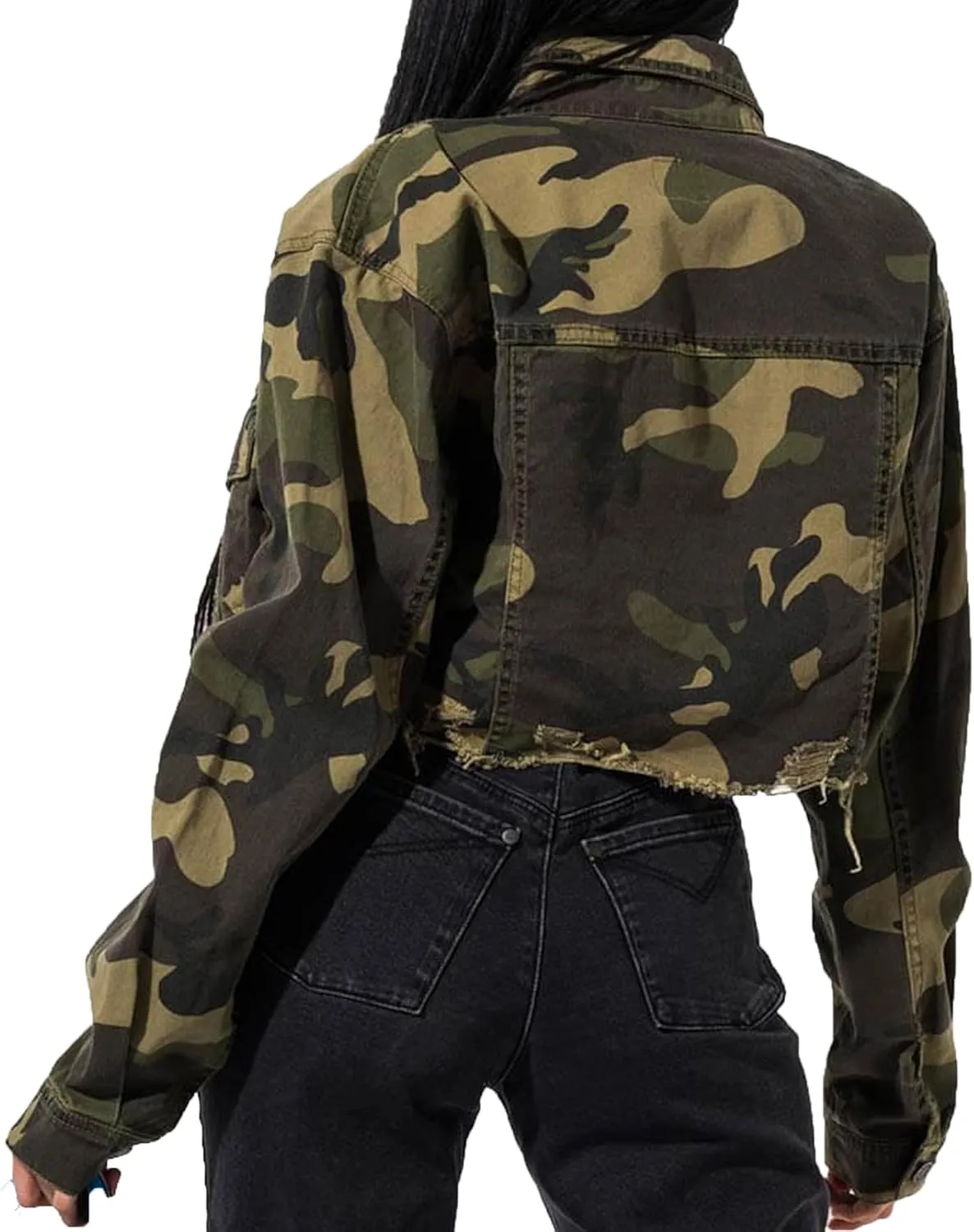 sexycherry Casual Jackets for Women Long Sleeve Lightweight Outwear Bomber Coats with Pockets