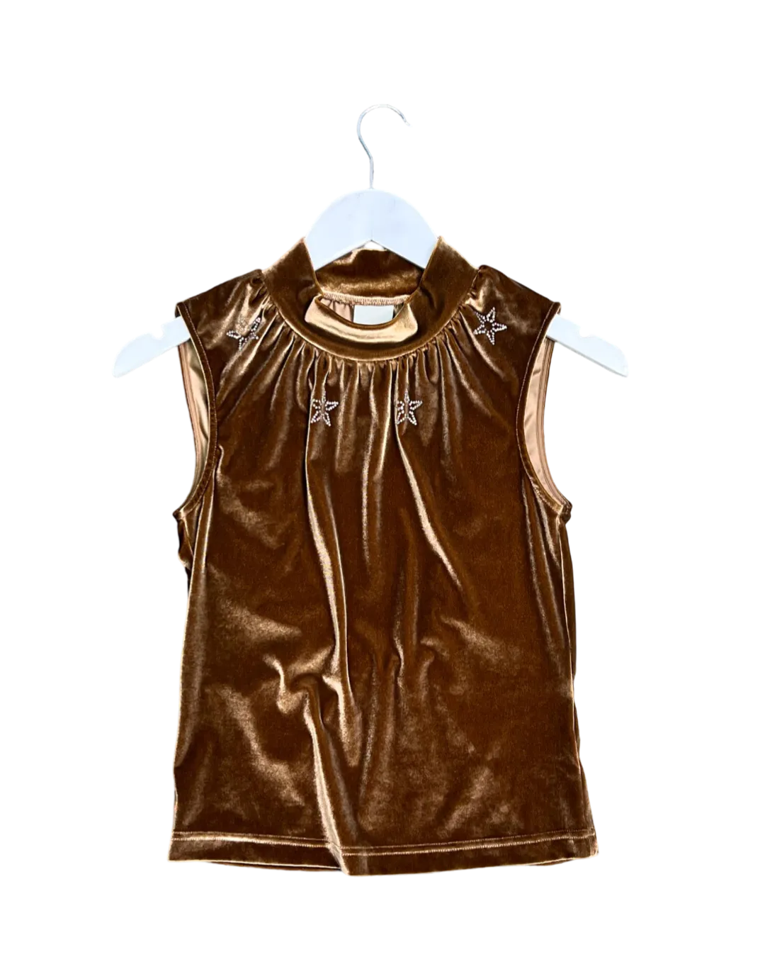 Size M - P.A.M. Deep Minx Varg 2.0 Velour Cut-Out Tank Top
