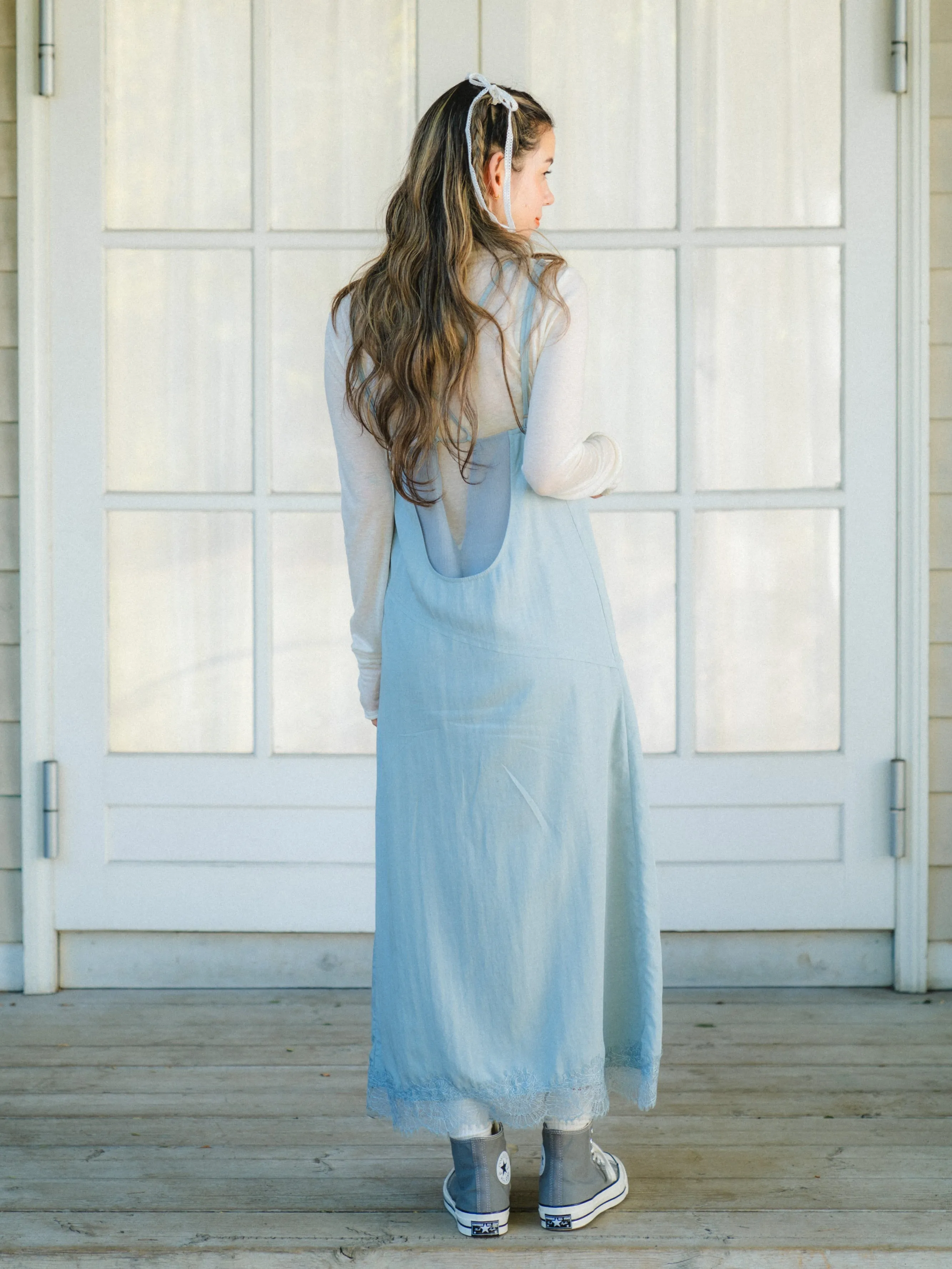 Vintage Lace Design Long Dress